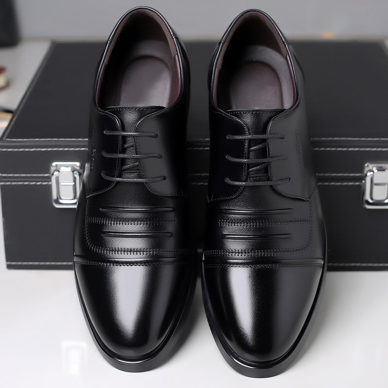Men's Low-Cut Casual Cowhide Leather Shoes