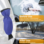 1Pc Ice Scraper Glove Car Windshield Snow Scraper Remover Glove Lined Of Fleece Winter Ice Scraper Mitt Keep Warm