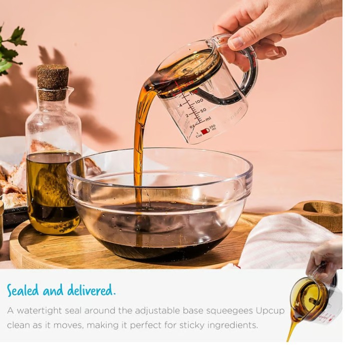 4-In-1 Adjustable Measuring Cup Multi-Functional Measuring Cup With Scraper-Style Seal Base Measurings Cube Cups For Cooking