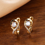 Korean Fashion Classic Silver Elegant Womens Musical Note Earrings Jewelry