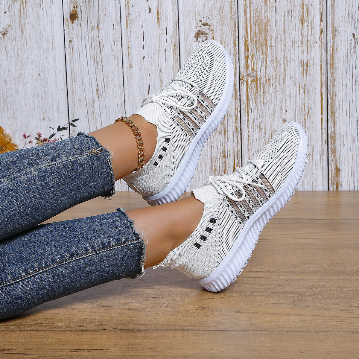 Women's Casual Mesh Running Sneakers – Breathable, Lightweight