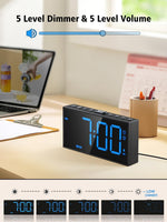 A Loud Alarm Clock With A Bed Vibration Device, Specially Designed For People With Severe Insomnia. It Is Suitable For Those With Hearing Impairments And Deafness. It Has 2 Alarm Functions, 3 Vibratio