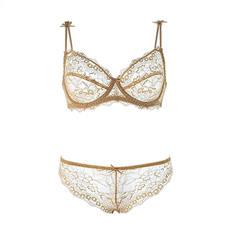 Transparent bra and panty set