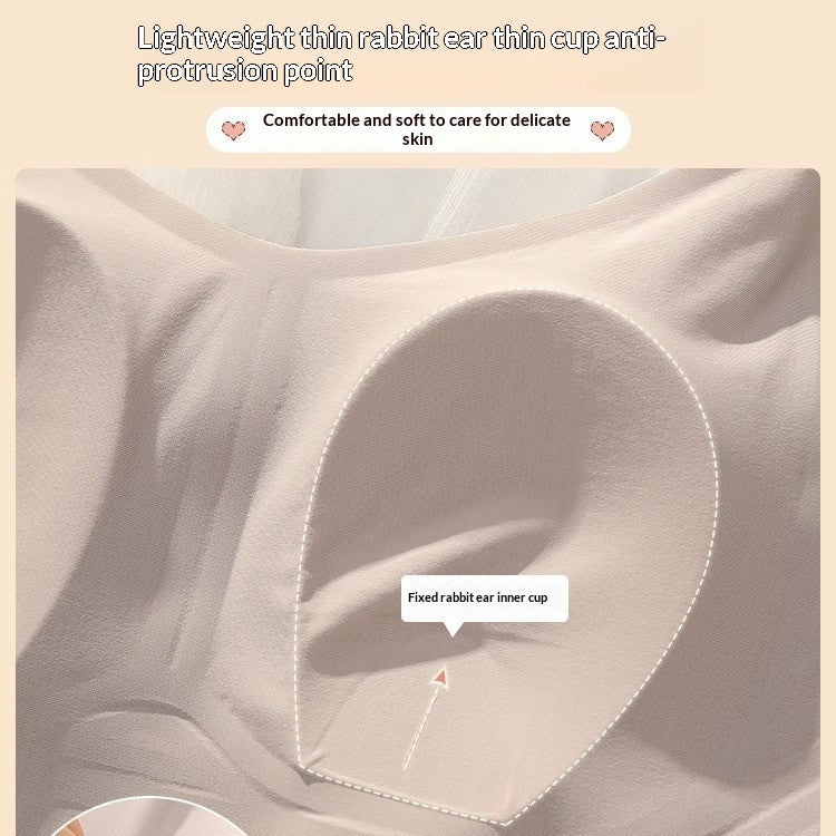 Large-breasted Womens Ultra-thin Summer Underwear That Makes The Bust Look Smaller