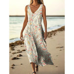 Sleeveless Casual Printed Elegant Slim-fit Dress