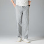 Linen Elastic-waist Casual Pants Thin And Loose-fitting Trousers