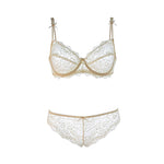 Transparent bra and panty set