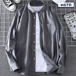 Springautumn Casual Thin Men's Plaid Shirt