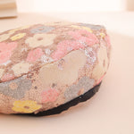 European And American Trendy Fashion Small Sequin Flower Beret, A Versatile Style That Suits All Occasions. A Painter's Hat, Perfect For Outdoor Photography.