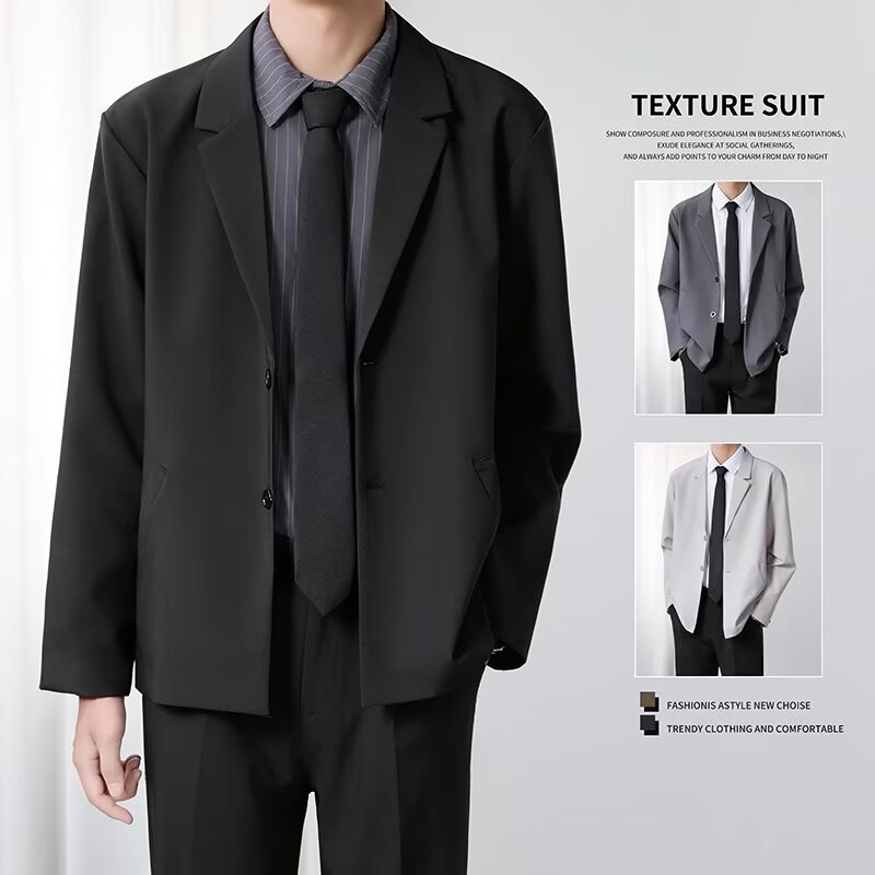 Men's Slim-Fit Fashionable Casual Suit Jacket