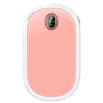 Black-Pink Color Options -- 1Pc Rechargeable Hand Warmer Electric Hand Heater Portable Reusable Pocket Warmer Power Bank With Digital Display 2 Levels Double-sided Heating
