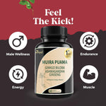 Muira Puama Ginseng Ashwagandha Ginkgo Tribulus  Herbal Supplements  Unleash Your Potential Through Our Pills  Dietary Supplements, Help Promote An Active And Healthy Lifestyle  60 Capsules