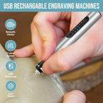 Electric Engraving Pen, A Cordless Engraving And Lettering Tool That Can Be Charged Via USB, Portable DIY Rotating Engraving Device, Suitable For Engraving On Jewelry, Wood, Glass And Stone.
