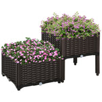 Raised Garden Bed With Legs, Self-Watering Planter Box Raised Bed To Grow Flowers