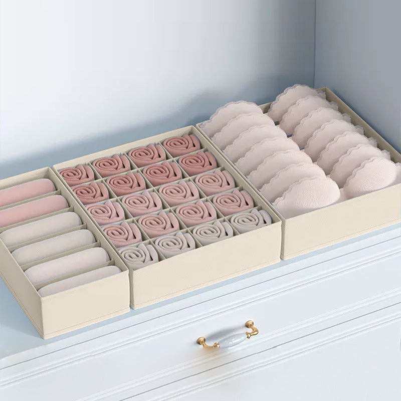 Household Panty Socks Three-in-one Separated Storage Box