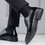 Men's Low-Cut Casual Cowhide Leather Shoes