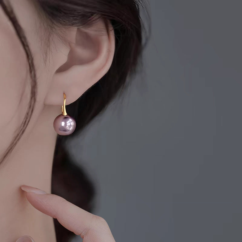 Sterling Silver Pearl Earrings Women's Best-Selling Style