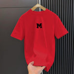 Men's Summer All Match Crew Neck Casual Half Sleeve Top