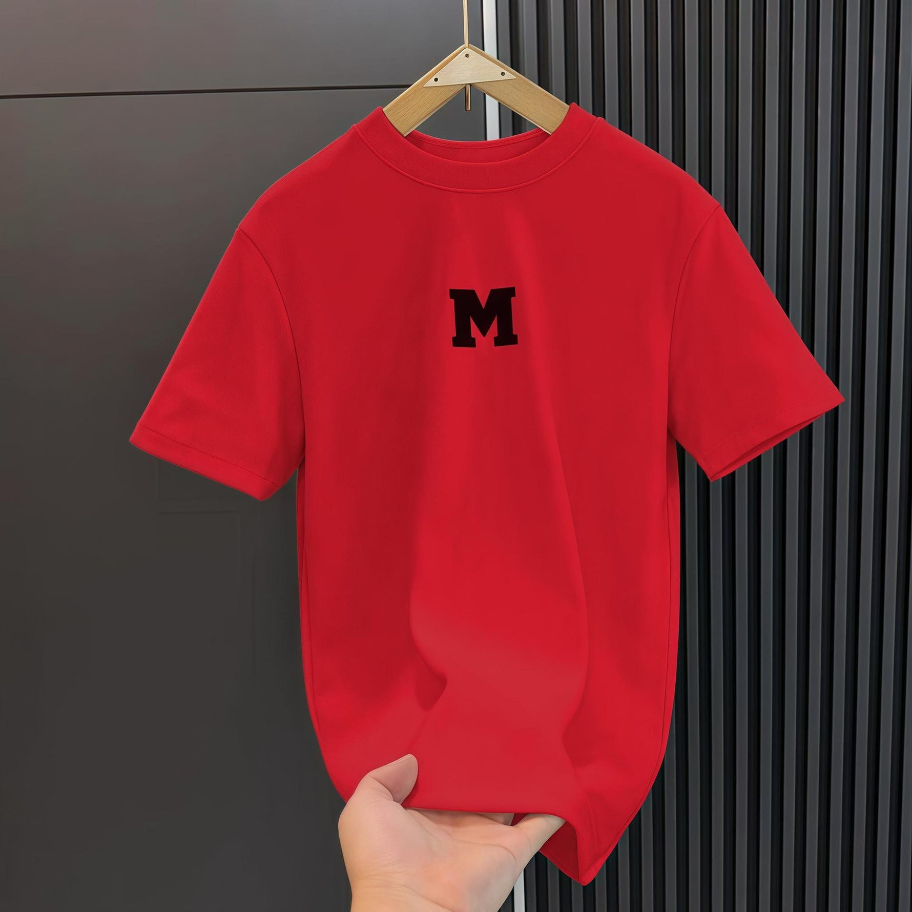 Men's Summer All Match Crew Neck Casual Half Sleeve Top
