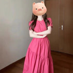 Women's Stylish ElegantWaist-Cinching Short-Sleeve Dress