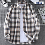 Springautumn Casual Thin Men's Plaid Shirt