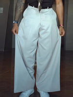 High Waisted Drapey Wide Leg Suit Pants