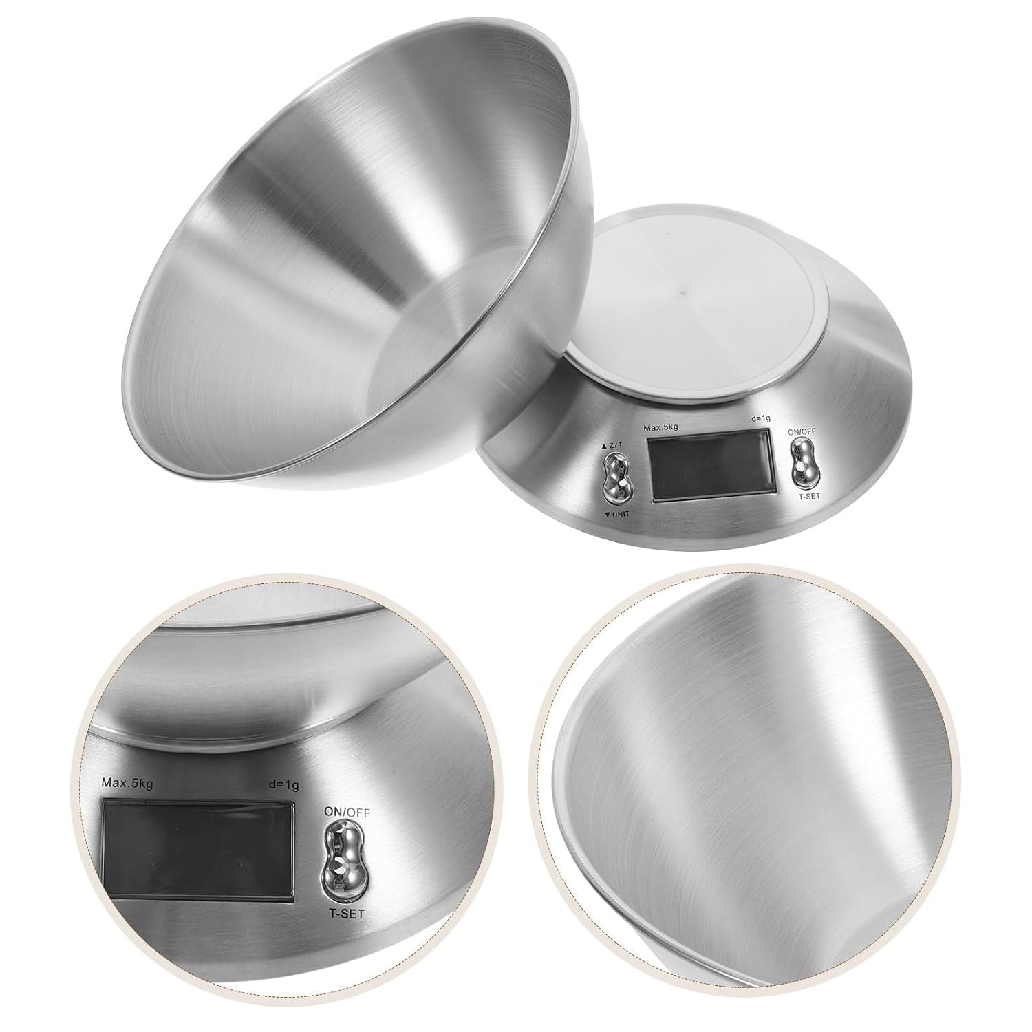 Compact Stainless Steel Electronic Kitchen Scale - Large Capacity Food Scale - Suitable For Both Household And Commercial Use - Multi-functional Electronic Food Scale