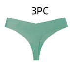 Low Waist Ice Silk Nude Feel Seamless Purified Cotton Crotch T-back