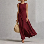 Asymmetrical Hem Modern Womens Style Dress