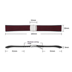 Ear Two-tone Striped Silicone Strap