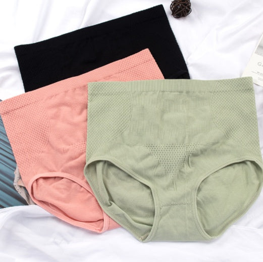 Seamless High Waist Honeycomb Design Graphene Panty