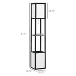 Modern Shelf Floor Lamp with Dual Ambient Light