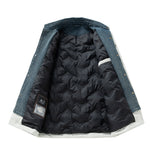 Men's Jacket Fake Two-Piece Korean-Style Trendy Loose Mens