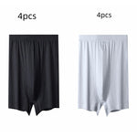 Men's High-waisted Pure Cotton Plus Size Loose Deep-crotch Cotton Breathable Boxer Shorts