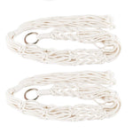 2Pcs Plant Hanger Flowerpot Net Bag 40in Cotton Rope Plant Hangers 4Legs Plant Hanger Fit For Round Or Square Plant Pot