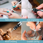 Electric Engraving Pen, A Cordless Engraving And Lettering Tool That Can Be Charged Via USB, Portable DIY Rotating Engraving Device, Suitable For Engraving On Jewelry, Wood, Glass And Stone.