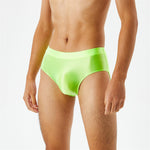 Seamless Crotch One Piece Oily Glossy Silky Panty