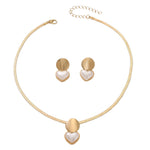 Women's Creative Round Heart-Shaped Pendant Necklace