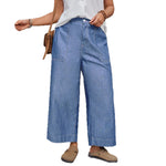 Loose-fitting Ankle-length Pants Multi-color Thin And Drapey