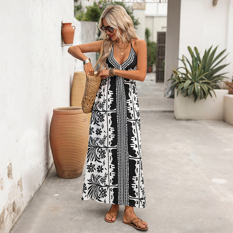 Resort-style Slip Dress European And American Style