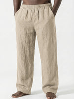 Men's Loose Casual Pants Linen Breathable Sweatpants