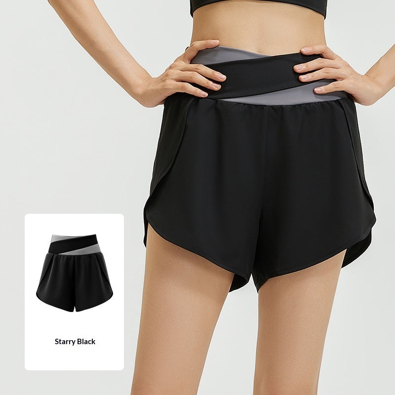 Anti-exposure High-waist Three-quarter Pants Outdoor Yoga Pants