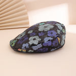 European And American Trendy Fashion Small Sequin Flower Beret, A Versatile Style That Suits All Occasions. A Painter's Hat, Perfect For Outdoor Photography.