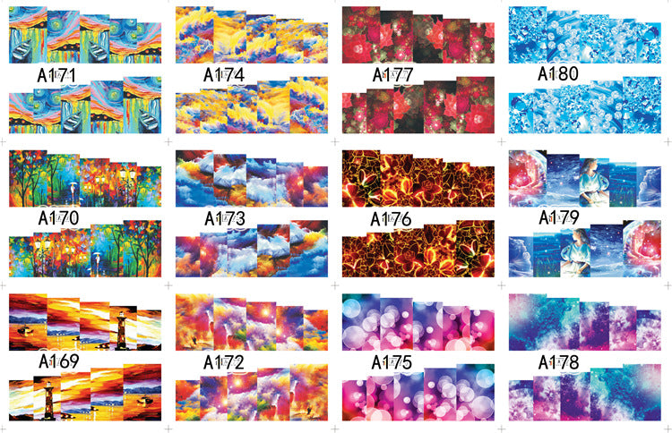 Nail Enhancement Watermark Sticker Set