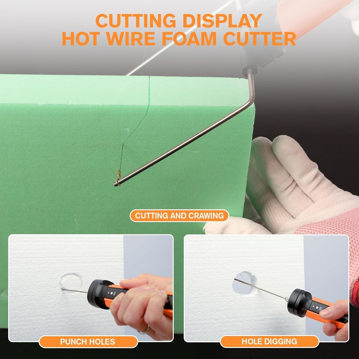 Foam Cutting Tools, Electric Cutting Tool Kits, Polystyrene Foam Cutting Pens, Equipped With An Electronic Voltage Converter Adapter, Are Used For Foam Cutting, Drilling And Detailed Processing.