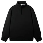 Men's Fleece-Lined Cotton Mock Neck Top