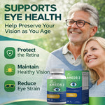 AREDS 2 Eye Vitamin And Mineral Supplement, Containing Lutein, Vitamin C, Zeaxanthin, Zinc, And Vitamin E, 120 Softgels.