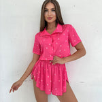 Women's New Best-Selling Heart-Print Set