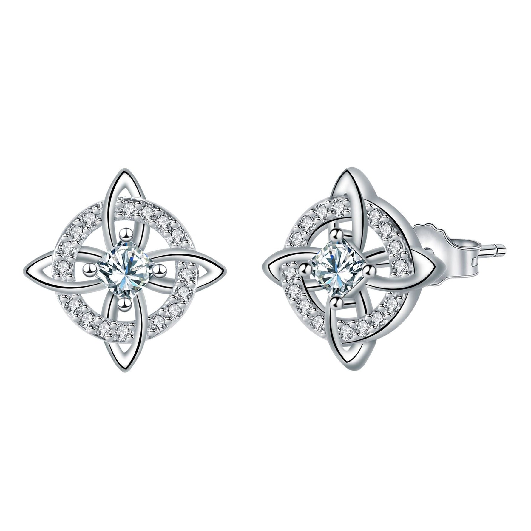 Top-selling Product Fashion 925 Silver Pin Celtic Stud Earrings