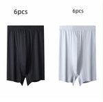 Men's High-waisted Pure Cotton Plus Size Loose Deep-crotch Cotton Breathable Boxer Shorts